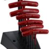 Bondhus 13389 Set of 8 Hex T-handles w/Stand, sizes 2-10mm, Multicolor, One Size