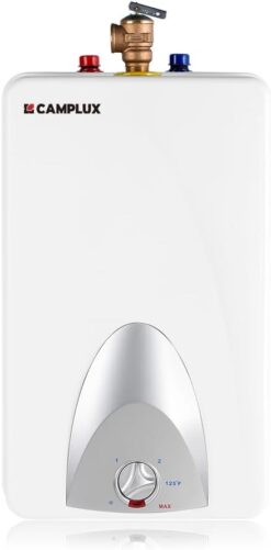 CAMPLUX Mini Tank Electric Water Heater ME40 4.0 Gallons, Point of Use No Wait for Hot Water Under Kitchen Sink 120V 1440W, Wall or Floor Mounted, UL Listed