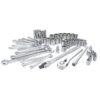 CRAFTSMAN 66-Piece Standard (SAE) and Metric Combination Polished Chrome Mechanics Tool Set with Soft Case (CMMT12020)