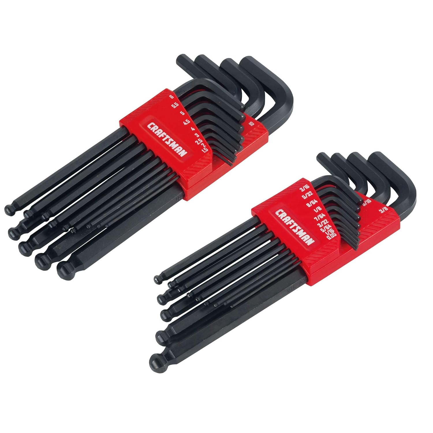 CRAFTSMAN Ball End Hex Key Set, SAE MM, 26 Piece (CMHT26009)1