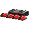 CRAFTSMAN CMCB2011-4C V20 20-V 4-Pack Lithium-ion Battery and Charger (1.5 Ah)