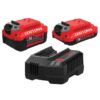 CRAFTSMAN CMCB204-CKVA V20 20-V 2-Pack Lithium-ion Battery and Charger (4 Ah and 2 Ah)