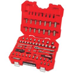 CRAFTSMAN CMMT45304 105-Piece Standard (SAE) and Metric Gunmetal Chrome Mechanics Tool Set with Hard Case