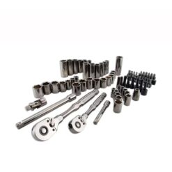 CRAFTSMAN CMMT99080L OVERDRIVE 80-Piece Standard (SAE) and Metric Gunmetal Chrome Mechanics Tool Set with Hard Case