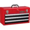CRAFTSMAN CMST98245RB Portable 20.5-in W x 12-in H x 8.5-in D 3-Drawer Red Steel Tool Box