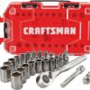 CRAFTSMAN Mechanics Tool Set, 1/4" Drive, SAE/Metric, 24 Piece (CMMT12028)