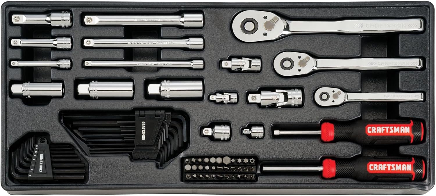 CRAFTSMAN Mechanics Tool Set, 298 Piece Hand Tool and Socket Set SAE Metric (CMMT12139)11