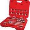 CRAFTSMAN Mechanics Tool Set, 33 Piece, 1 2 Inch Drive SAE Metric (CMMT12122)