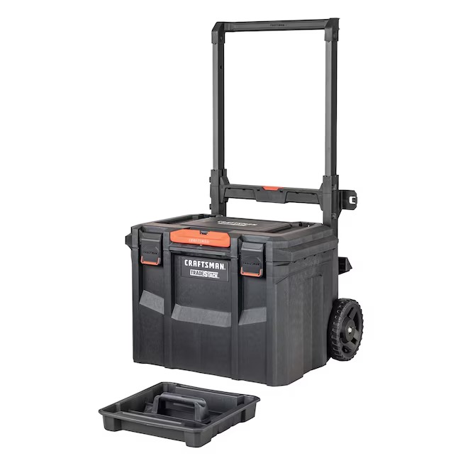 CRAFTSMAN TRADESTACK 22.6-in W x 31.9-in H x 18.2-in D Multiple Colors Finishes Structural Foam Rolling Tool Box12_11zon