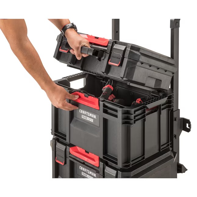 CRAFTSMAN TRADESTACK 22.6-in W x 31.9-in H x 18.2-in D Multiple Colors Finishes Structural Foam Rolling Tool Box2_11zon
