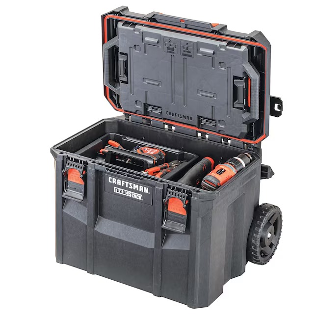 CRAFTSMAN TRADESTACK 22.6-in W x 31.9-in H x 18.2-in D Multiple Colors Finishes Structural Foam Rolling Tool Box6_11zon