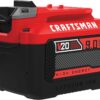 CRAFTSMAN V20 Lithium Ion Battery for Power Tools, 9 Ah, LED Charge Indicator (CMCB209)