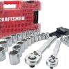 CRAFTSMAN Versastack Mechanics Tool Set, 1/4 and 3/8 Inch Drive, 71 Piece (CMMT45171)