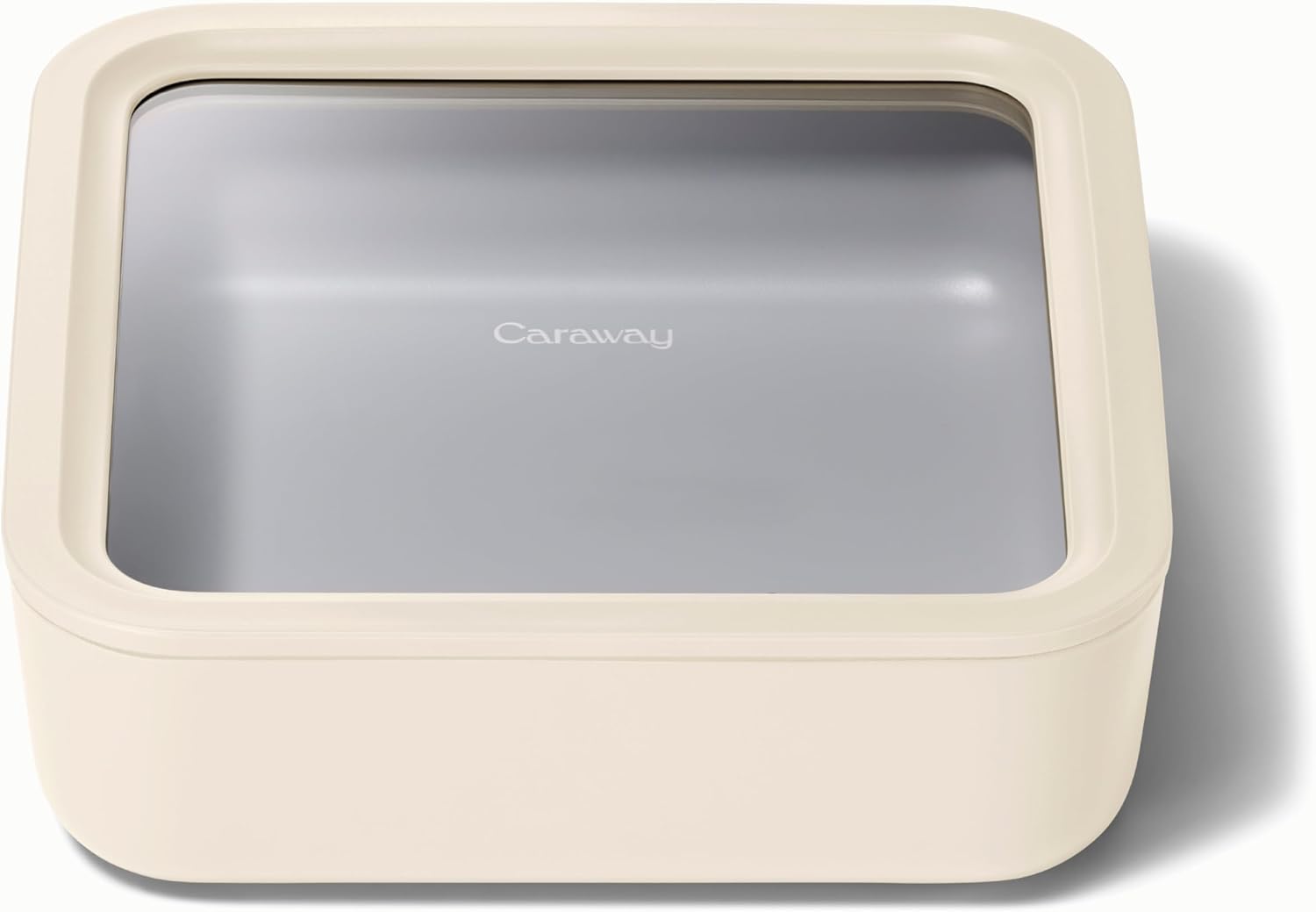 Caraway Glass Food Storage, 10 Cup Glass Container,Ceramic Coated Food Container,Easy to Store, Non Toxic, Non Stick Lunch Box Container with Glass Lids. Dishwasher, Oven,Square Shape,Cream Caraway Glass Food Storage, 10 Cup Glass Container,Ceramic Coated Food Container,Easy to Store, Non Toxic, Non Stick Lunch Box Container with Glass Lids. Dishwasher, Oven,Square Shape,Cream