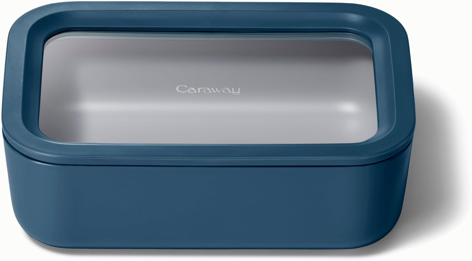 Caraway Glass Food Storage - 6.6 Cup Glass Container - Ceramic Coated Food Container - Non Toxic, Non Stick Lunch Box Container with Glass Lids. Dishwasher, Oven, & Microwave Safe - Navy Caraway Glass Food Storage - 6.6 Cup Glass Container - Ceramic Coated Food Container - Non Toxic, Non Stick Lunch Box Container with Glass Lids. Dishwasher, Oven, & Microwave Safe - Navy