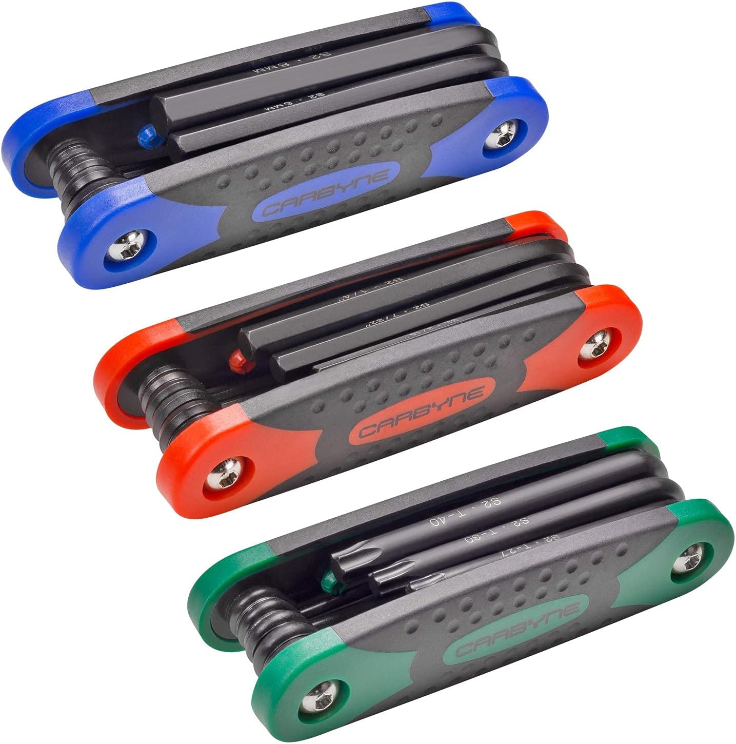 Carbyne 25-Piece Folding Hex (Allen) Key & Star (Torx) Wrench Set0