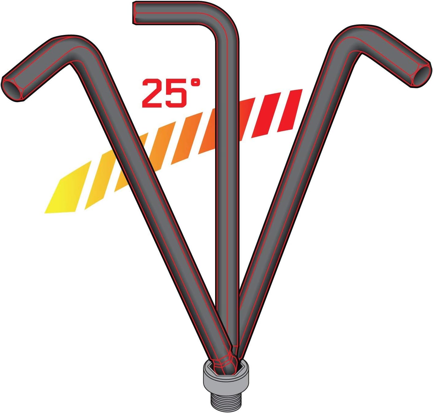 Carbyne 26-Piece Long Arm Ball End Hex (Allen) Key Wrench Set, Inch (Standard) Metric. Includes Metric Hex 1.27mm-10mm, SAE Hex 0.05-3 8. Heat Treated S2 Steel11