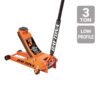 DAYTONA 3 Ton Low-Profile Professional Floor Jack with RAPID PUMP, Orange