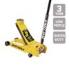 DAYTONA 3 Ton Low-Profile Superduty Floor Jack with RAPID PUMP, Yellow