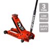 DAYTONA DJ3000MO 3 Ton Low-Profile Superduty Floor Jack with RAPID PUMP, Sunburst Metallic Orange