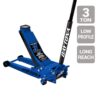 DAYTONA DS300LRBL 3 Ton Long-Reach Low-Profile Professional Floor Jack with RAPID PUMP, Blue