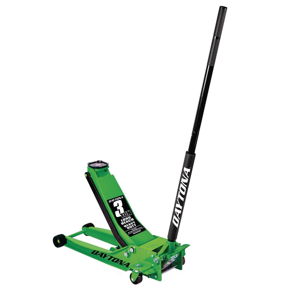 DAYTONA DS300LRG 3 Ton Long-Reach Low-Profile Professional Floor Jack with RAPID PUMP, Green1