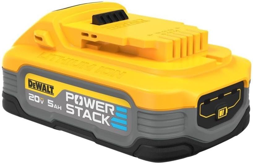DEWALT 20V MAX XR POWERSTACK 5 Ah Lithium Ion Battery (DCBP520) DEWALT 20V MAX XR POWERSTACK 5 Ah Lithium Ion Battery (DCBP520)