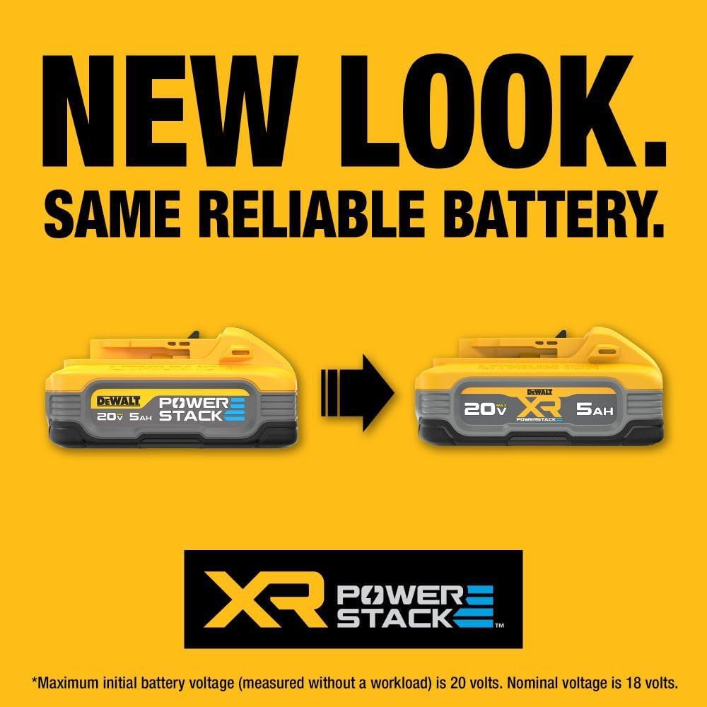 DEWALT 20V MAX XR POWERSTACK 5 Ah Lithium Ion Battery (DCBP520)2