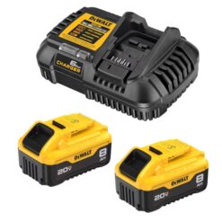 DEWALT DCB208-2C 20-V 2-Pack Lithium-ion Battery and Charger (8 Ah)