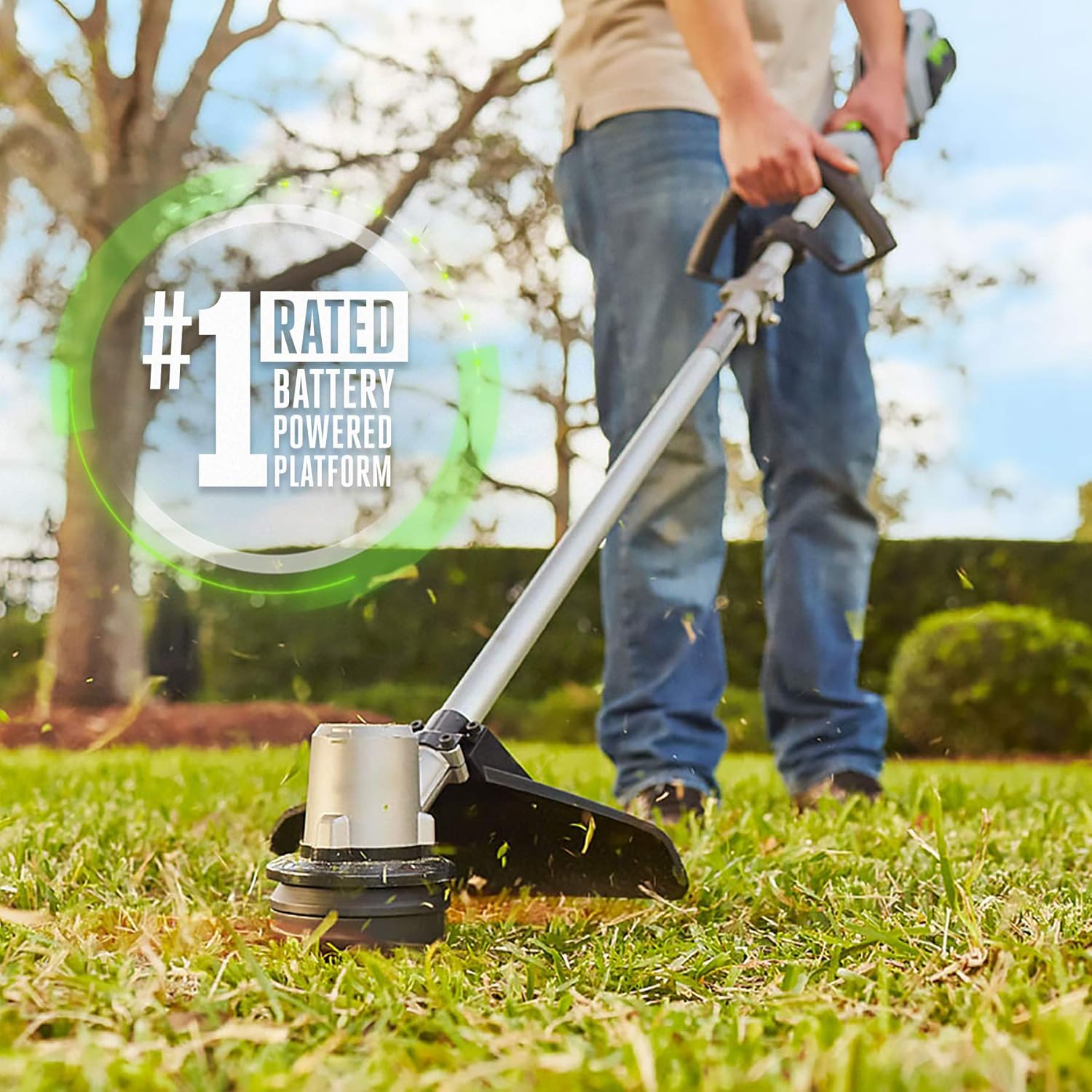 EGO Power+ ST1502LB 15-Inch 56-Volt Cordless String Trimmer & 530CFM Blower Combo Kit with 2.5Ah Battery and Charger Included, Black 1