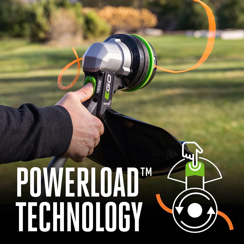 EGO ST6151LB 15-Inch 56-Volt Lithium-ion Cordless POWERLOAD™ String Trimmer with Aluminum Telescopic Shaft & 615 CFM Blower Combo Kit with 2.5Ah Battery and Charger Included2