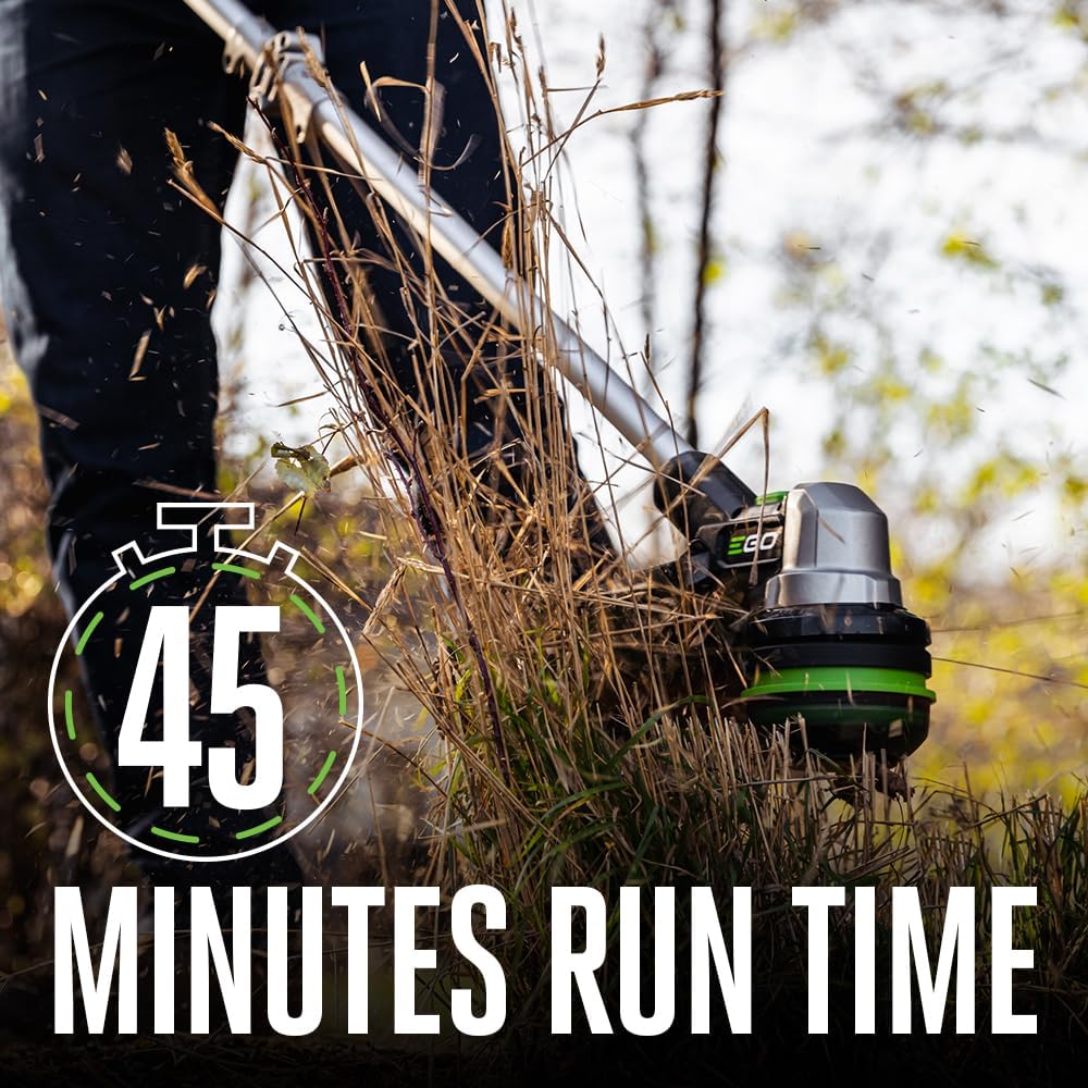 EGO ST6151LB 15-Inch 56-Volt Lithium-ion Cordless POWERLOAD™ String Trimmer with Aluminum Telescopic Shaft & 615 CFM Blower Combo Kit with 2.5Ah Battery and Charger Included5