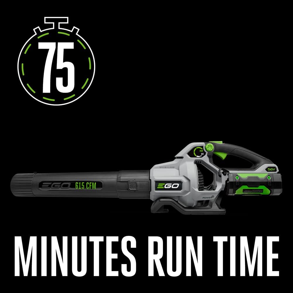 EGO ST6151LB 15-Inch 56-Volt Lithium-ion Cordless POWERLOAD™ String Trimmer with Aluminum Telescopic Shaft & 615 CFM Blower Combo Kit with 2.5Ah Battery and Charger Included7