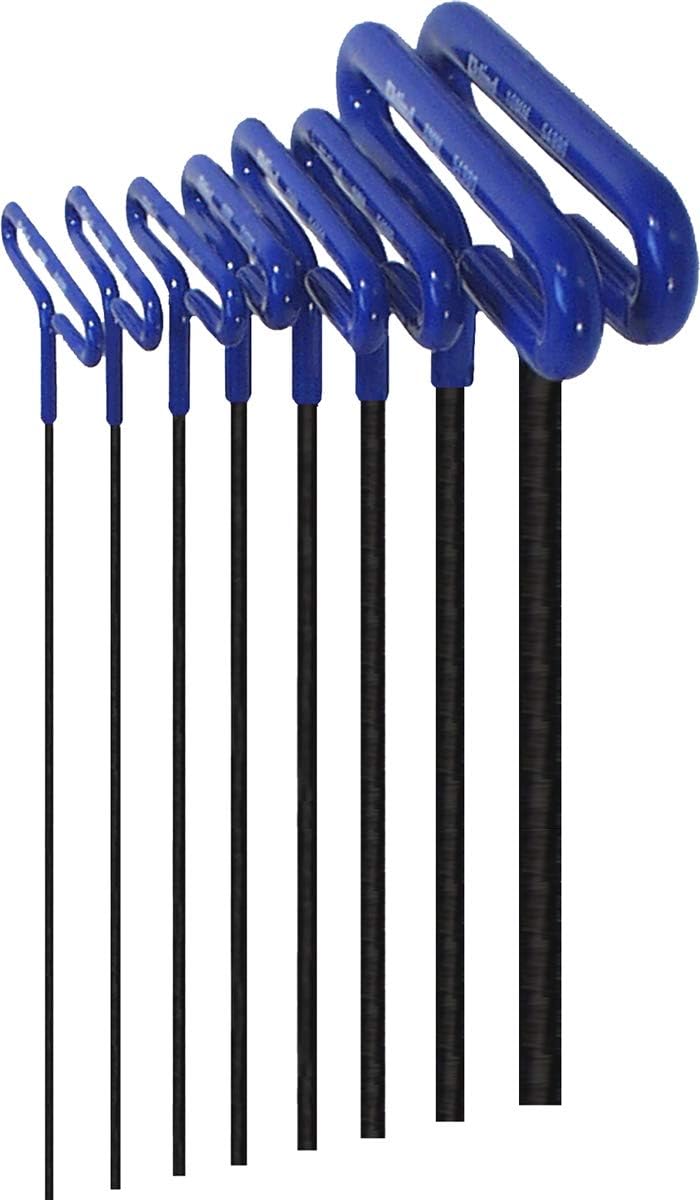 EKLIND 55198 Cushion Grip Hex T-Key allen wrench - 8pc set Metric MM sizes 2-10 (9In shaft) EKLIND 55198 Cushion Grip Hex T-Key allen wrench - 8pc set Metric MM sizes 2-10 (9In shaft)