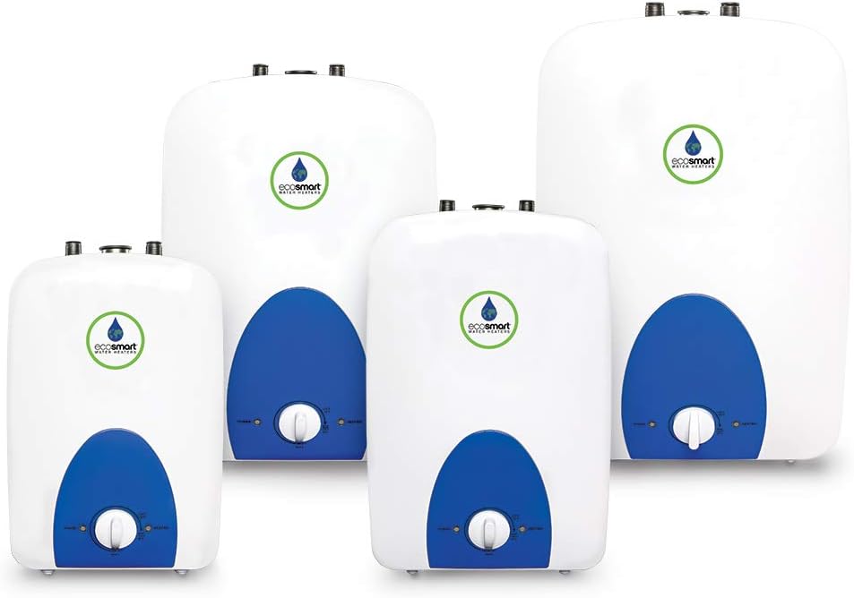 Ecosmart ECO MINI 1 1.5-Gallon 120V Electric Mini Tank Water Heater,White2