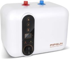 Electric Hot Water Heater 110 120V Small Compact Tank,Rv Tr 2.5-3.0 Gallon Trailer 1440-1500W Kitchen Instant Under Sink Counter Cupboard, Food Truck 2 PCs 16 Long 1 2 FIP Stainless Steel Hose 11L