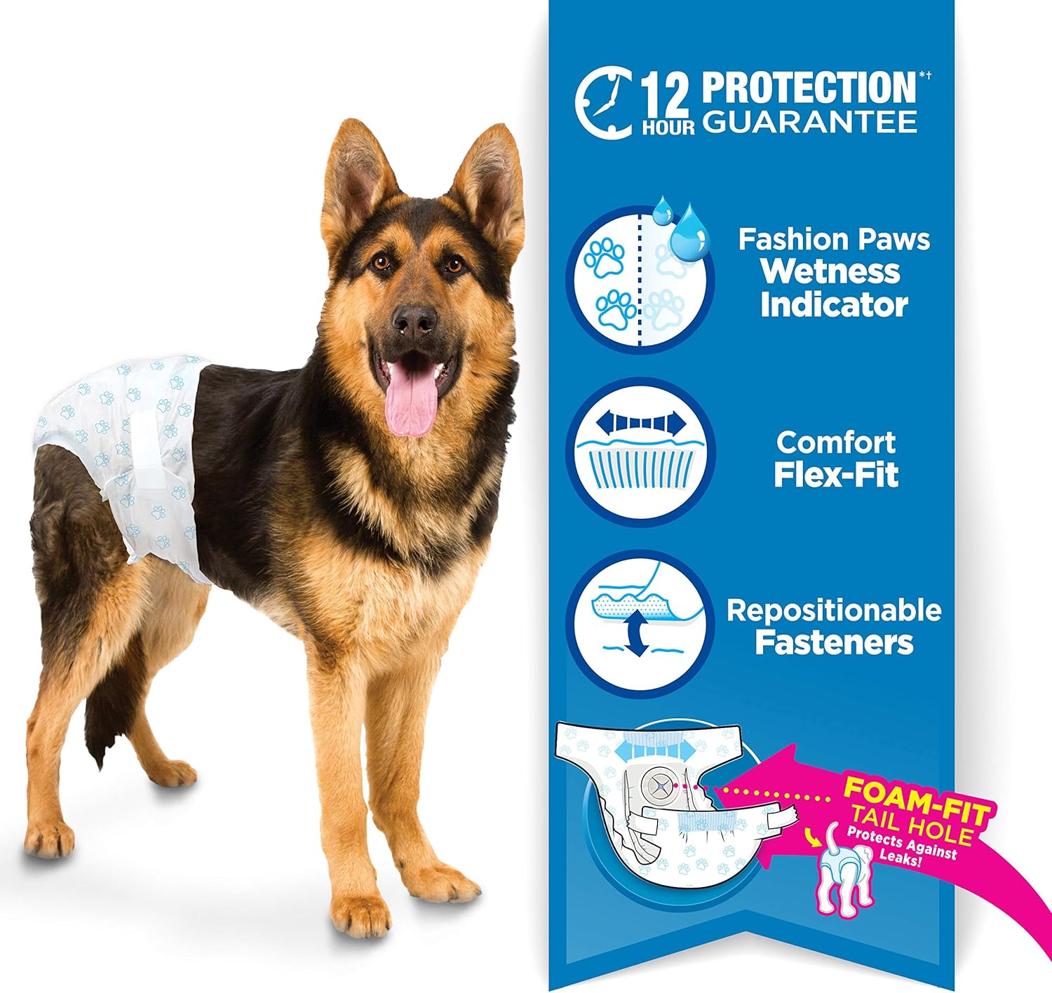 Four Paws Wee-Wee Super Absorbent Disposable Dog Diapers, Large (36 Count)2