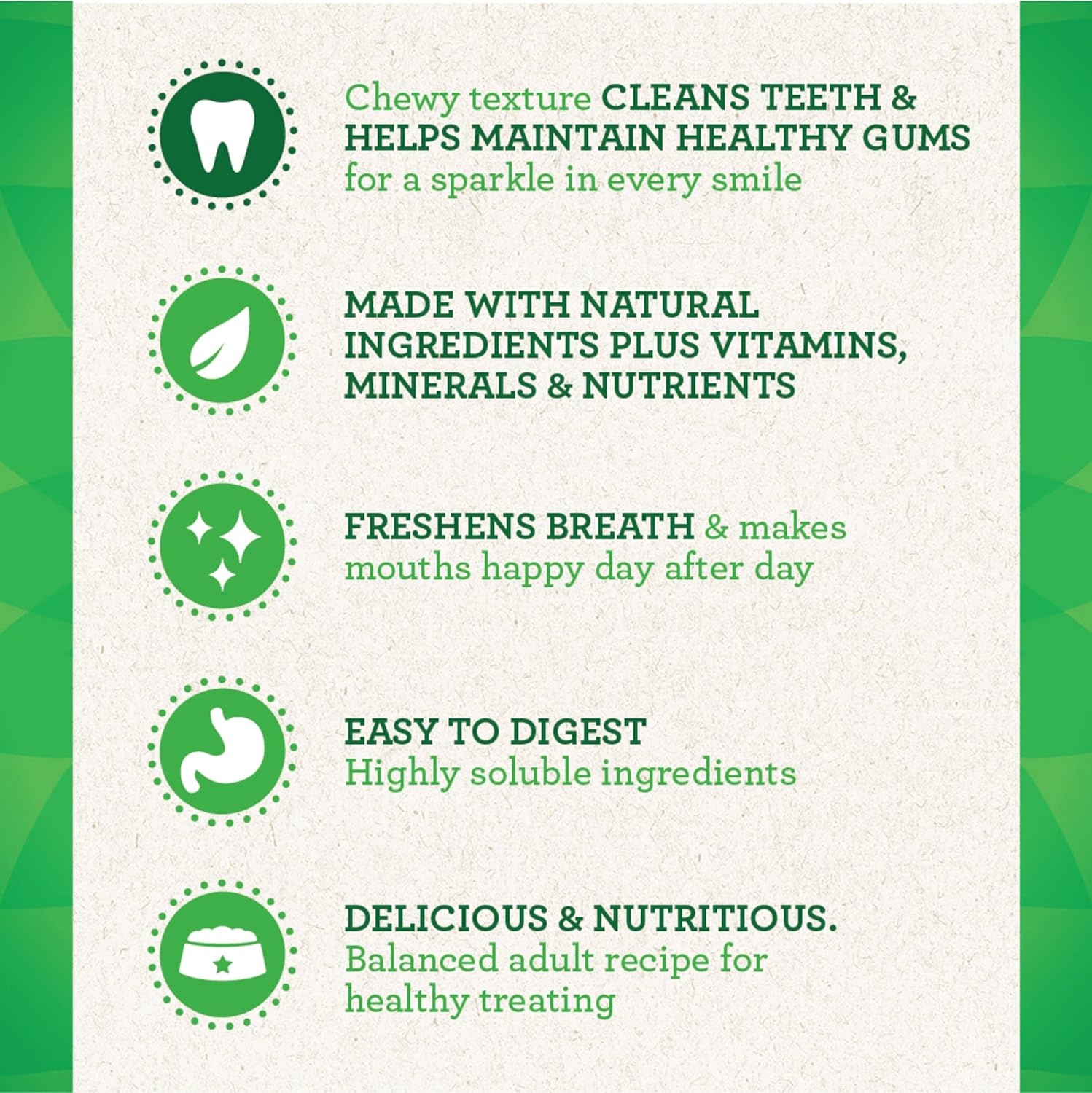 Greenies Original Petite Natural Dental Care Dog Treats, 54 oz. Pack (90 Treats)5