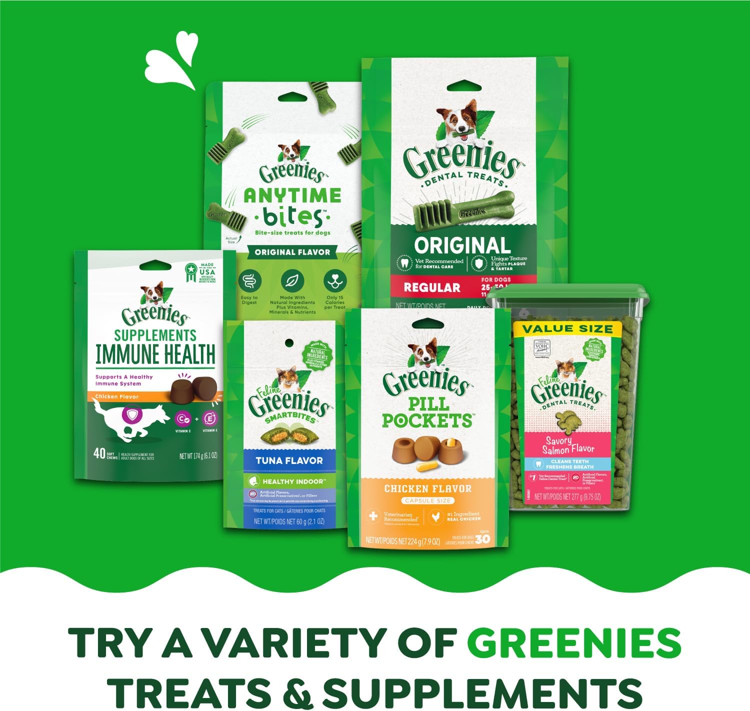 Greenies Original Petite Natural Dental Care Dog Treats, 54 oz. Pack (90 Treats)9