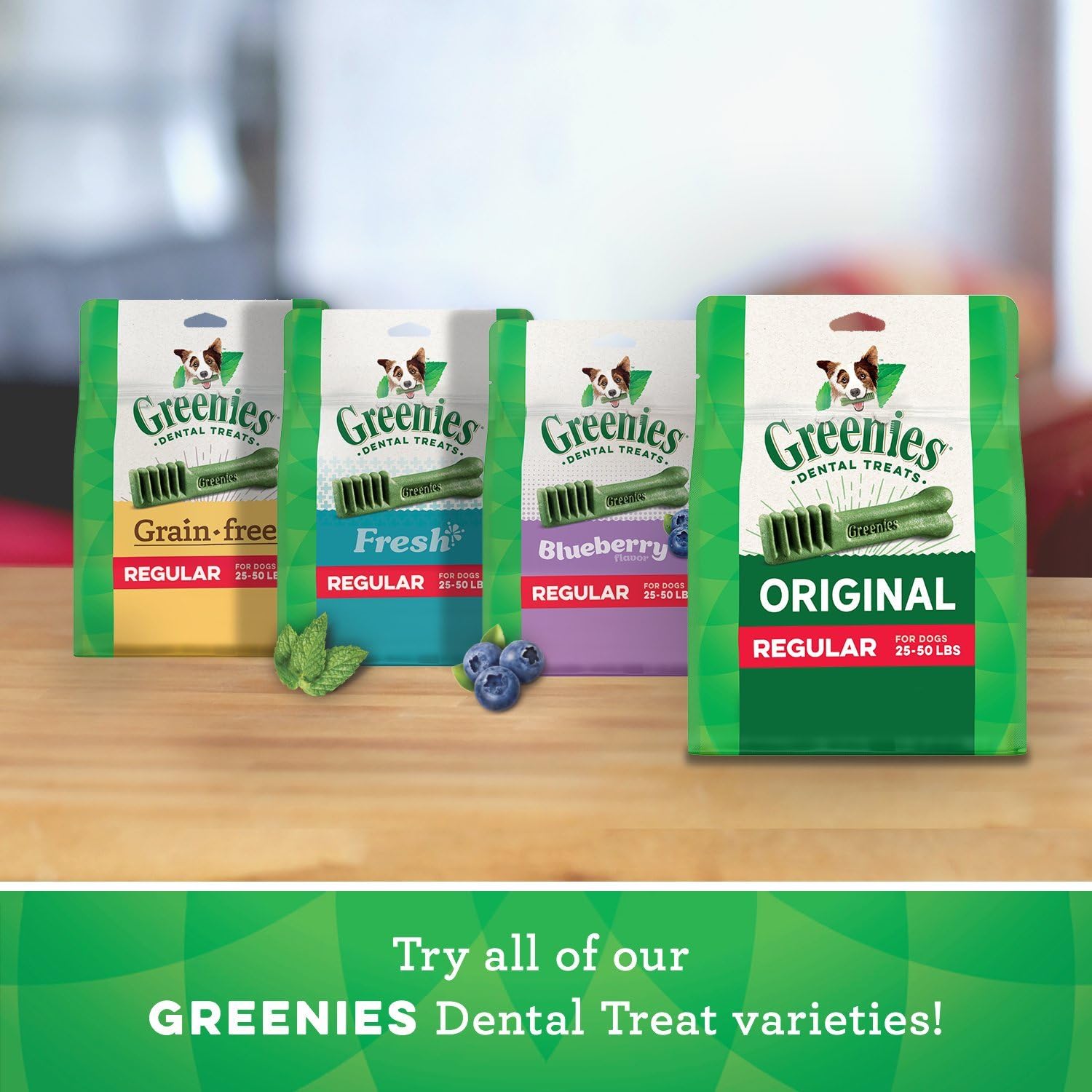 Greenies Original Teenie Natural Dental Care Dog Treats, 54 oz. Pack (192 Treats)00