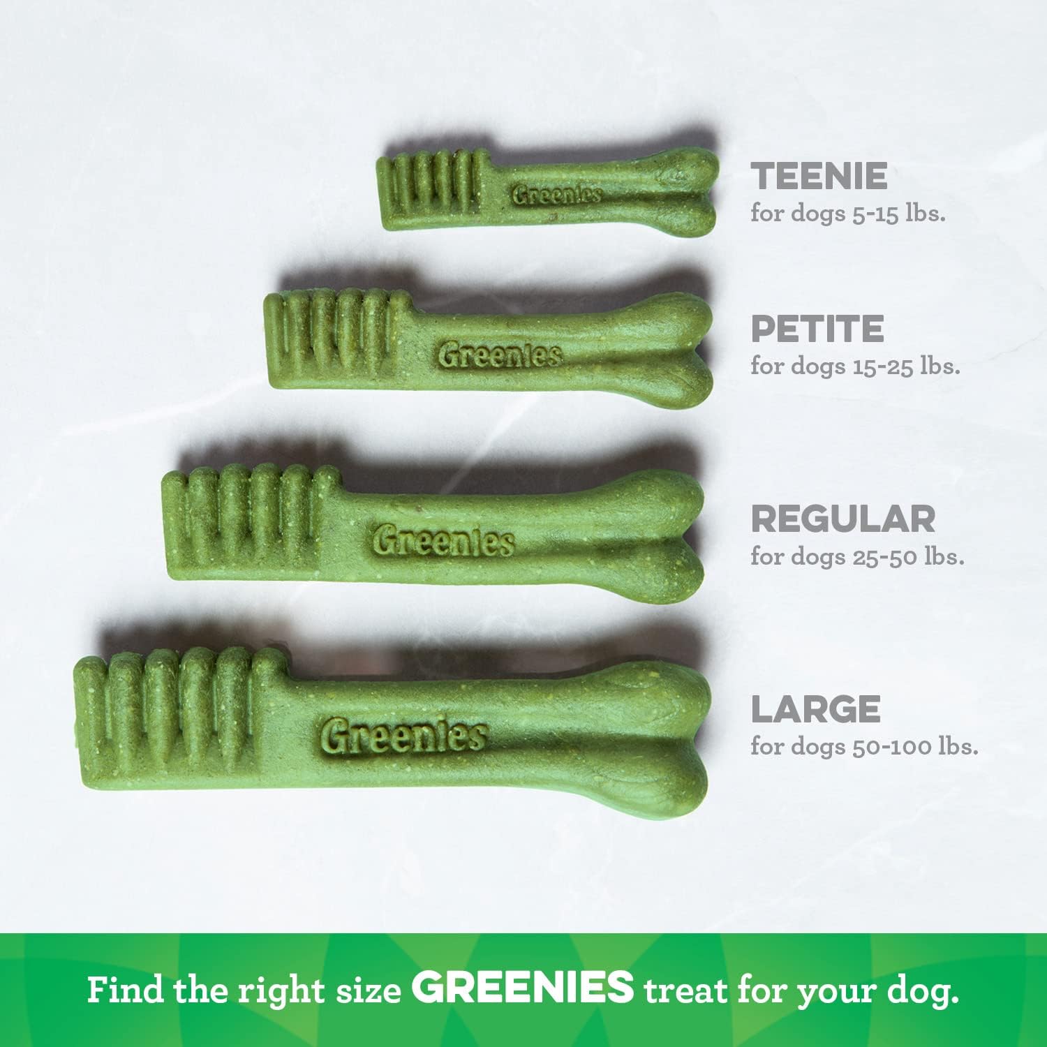 Greenies Original Teenie Natural Dental Care Dog Treats, 54 oz. Pack (192 Treats)5