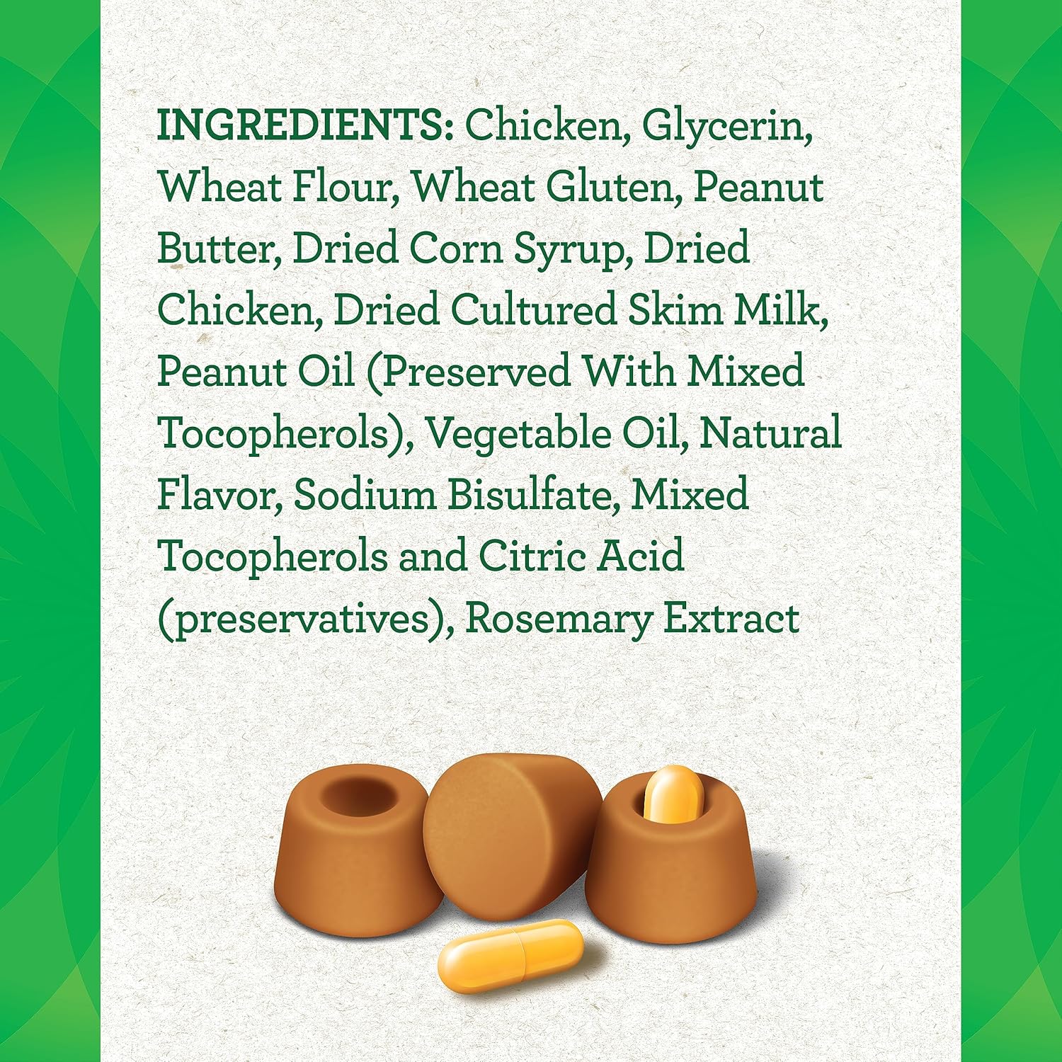 Greenies Pill Pockets for Dogs Capsule Size Natural Soft Dog Treats with Real Peanut Butter, (6) 7.9 oz. Packs (180 Treats)8