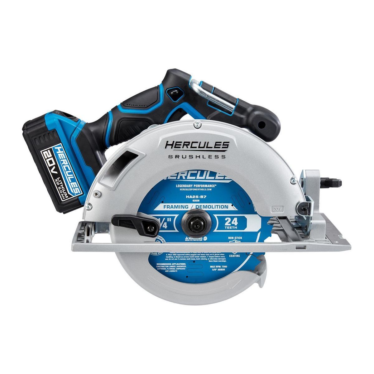 HERCULES HCB721B 20V Brushless Cordless 7-1 4 in. Circular Saw - Tool Only1