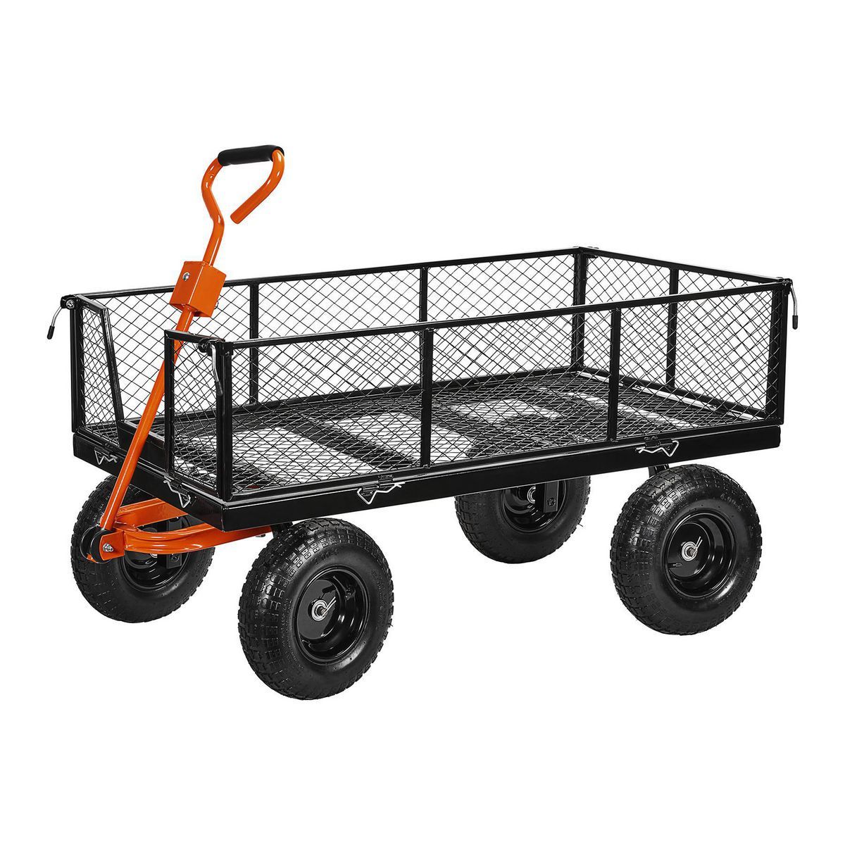 HFT 1200 lb. Capacity Steel Utility Cart with Removable Sides HFT 1200 lb. Capacity Steel Utility Cart with Removable Sides