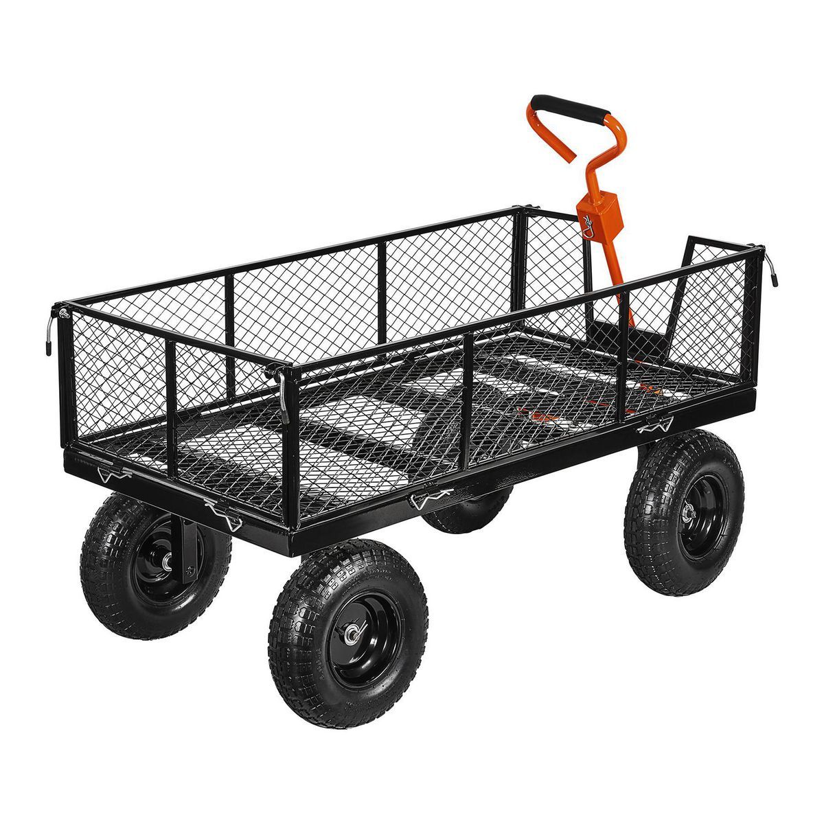 HFT 1200 lb. Capacity Steel Utility Cart with Removable Sides76