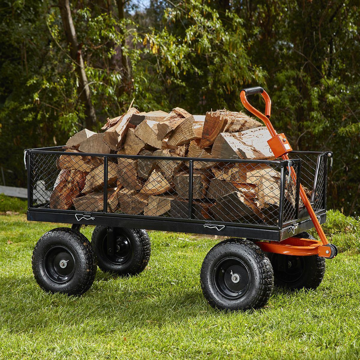 HFT 1200 lb. Capacity Steel Utility Cart with Removable Sides9
