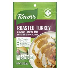Knorr Turkey Gravy Mix For Delicious Easy Meals and Side Dishes Roasted Turkey Sauce and Gravy With No Artificial Flavors, No Added MSG 1.2 oz, Pack of 24