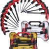 Lichamp T Handle Allen Wrench Set SAE Metric, 16 Piece Standard Thandle Tee Handle Allen Hex Key Set SAE Metric, 5/64-3/8 inch, 2-10mm, Long Handle Heavy Duty Excellent Set