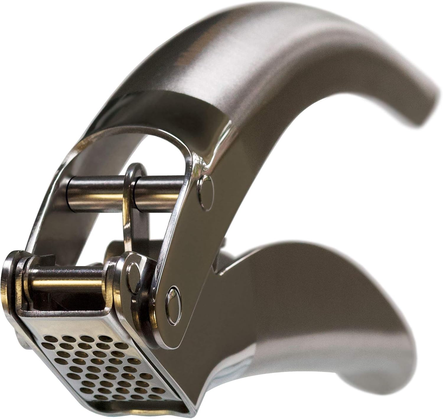 MANNKITCHEN Stainless Steel Garlic Press, Heavy Duty Professional Grade Double Lever-Assisted Garlic Mincer with High Capacity Reservoir - Easy to Clean and Rust Free Garlic Crusher MANNKITCHEN Stainless Steel Garlic Press, Heavy Duty Professional Grade Double Lever-Assisted Garlic Mincer with High Capacity Reservoir - Easy to Clean and Rust Free Garlic Crusher