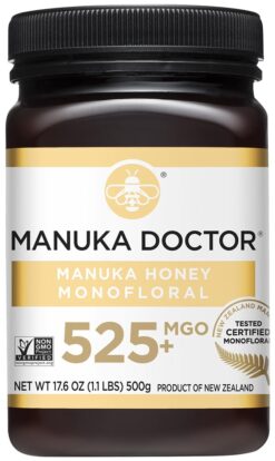 MANUKA DOCTOR - MGO 525+ Manuka Honey Monofloral (1.1 lbs) 100% Pure New Zealand Honey. Certified. Guaranteed. RAW. Non-GMO